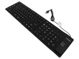 Tastatură USB Neagră cu Cabluri și Layout US