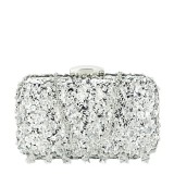 Cumpara ieftin Geanta clutch argintie cu cristale si paiete BME6011 06
