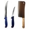 Set profesional de macelarie, fasonat, transat, degresat, dezosat, 2 cutite, satar