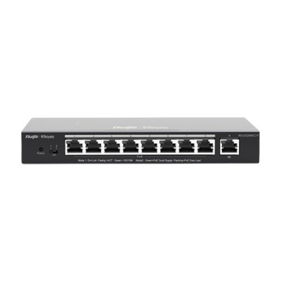Switch 8 porturi PoE+ RJ45 Gigabit, 1 port uplink RJ45 Gigabit, L2 Cloud Management - Ruijie RG-ES209GC-P foto