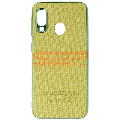 Toc TPU Leather Denim Samsung Galaxy A10e Green foto