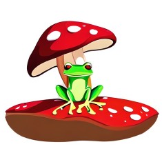Sticker decorativ, Broasca, Verde, 65 cm, 10897ST foto