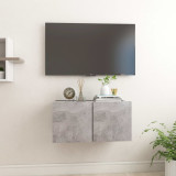 vidaXL Dulap TV suspendat, gri beton, 60x30x30 cm