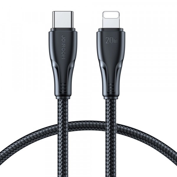 Cablu Date si Incarcare USB-C - Lightning Joyroom Surpass, 20W, 0.25m, Negru
