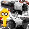 Troliu electric 12 V 110 A, tragere maxima 2000 lb, capacitate ridicare 907 Kg, lungime calbu 12 m, grosime cablu 4.2 mm, Verke