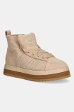 adidas Originals sneakers din piele &icirc;ntoarsă Campus0s WTR MD culoarea bej, JR3735