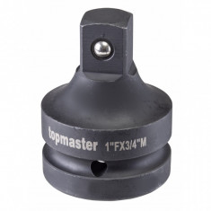 TOPMASTER Adaptor de impact de la 1 tol F la 3/4 M cu bila