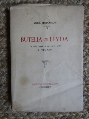 Virgil Teodorescu, Butelia de Leyda, Colectia Suprarealista 1945 foto