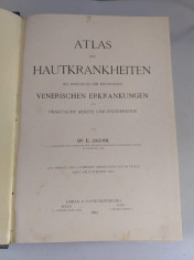 Atlas de dermato venerologie - Dr. E. Jacobi (limba germana) -1904 foto