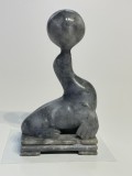Sculptura animaliera din marmura, foca, atelier european, sfarsit de secol 20, Animale, Europa