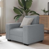 Canapea Gri Deschis 1 Loc Textila, 60 cm - Scaun Relaxare Living