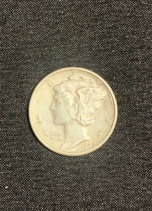 Moneda argint One Dime 1945