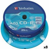 CD-R Verbatim Azo 700 MB 52x 25 Piese (8 Unități)