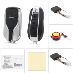 Alarma Antifurt Motocicleta Techstar 12V cu Telecomanda, Sirena 120-125dB, Senzor Vibratii, IP55, Acumulator 700mAh, USB-C, 315MHz