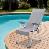 vidaXL Prosoape pentru scaune de exterior 2 pcs Gri &icirc;nchis 130 x 60 cm 42011507