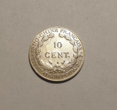 Indochina Franceza 10 Centimes 1937 foto