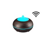 Difuzor aromaterapie cu ultrasunete Smart WiFi lumina LED 7 culori V-Rising VR-N09S 400 ml wenge, Vrising