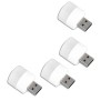 Set 4 Lampi USB LED Parafasa, Lumina Rece, 1W, 5V, 3x2.5cm, Albe - Accesorii Laptop