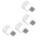 Set 4 lampi USB Parafasa, LED, Lumina rece, 1 W, 5 V, 3 x 2.5 cm, Alb