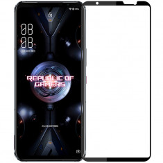 Folie Protectie Ecran Pinwuyo pentru Asus Rog Phone 5, Sticla securizata, Full Face, 9H, Neagra