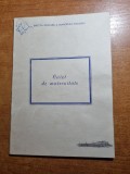 caiet de maternitate - din anul 1974 - sarcina,nasterea,recomandari