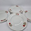 Set farfurii desert portelan vechi, vintage, romanesc Arpo - Curtea de Arges