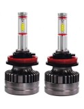 Set 2 leduri H11 M8 Canbus 360 grade pentru far auto, putere 60W/set, luminozitate 6200 Lm/set, 12V-24V 6000k