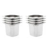 VidaXL Recipiente Gastronorm 8 buc. GN 1/6 150 mm oțel inoxidabil 50908