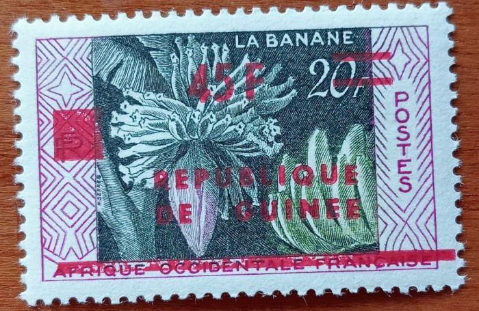 AFRIC OCCIDENT Fr. colonit Fr. Supratipat devenit GUINEA rar!!!!-MNH nestamp.