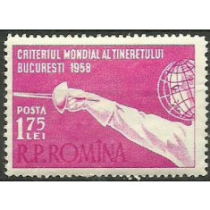 1958 - Criteriul mondial al tineretului-scrima, neuzata