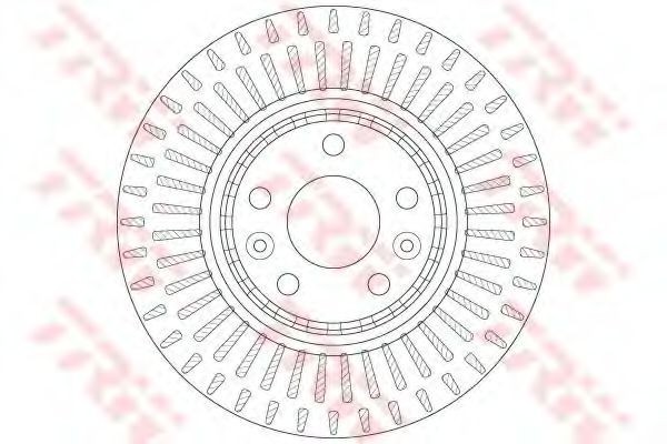 Disc frana RENAULT GRAND SCENIC III (JZ0/1) (2009 - 2016) TRW DF6208S