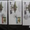 ONU -CLOPOTUL PACII,JAPONIA-SET 3 FDC ALE CELOR 3 ADMINISTRATII POSTALE