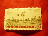 Timbru Colombia 1961 - 50 Ani Valea Cauca ,val.1,45$ stampilat