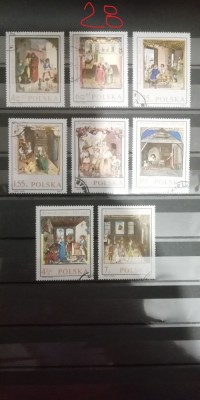 A12 S3 2 - Timbre foarte vechi - Polonia - arta - picturi foto