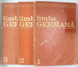 LIMBA GERMANA VOL. I - III de POPESCU LUCIA , BRODOVSKI LEONIE , STOICESCU ELEONORA , Bucuresti 1973 , * PREZINTA URME DE UZURA