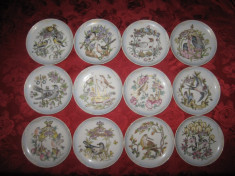 SET 12 FARFURII DECORATIVE PORTELAN HUTSCHENREUTHER - OLE WINTHER LUNILE ANULUI foto