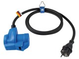 Prelungitor Alimentare AS SCHWABE 3G2,5mm&sup2; 1,5m Negru 2 Prize Cod 60483