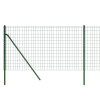 Gard plasa de sarma, verde, 1x25 m, otel galvanizat GartenMobel Dekor, vidaXL