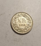Elvetia 1/2 Franc 1958 Unc