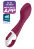 Vibrator Punctul G cu Incalzire Hot Spot Bluetooth Control Free App Silicon USB 20 cm