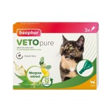 PIPETA ANTIPARAZITARA PENTRU PISICI BEAPHAR VETO PURE SPOT ON REPELS FLEAS 3PIP CUT 17812
