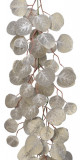 Ghirlanda decorativa Broad Leaves, Decoris, 18x1.2x150 cm, plastic, argintiu