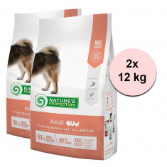 Natures Protection dog adult all breed poultry 2 x 12 kg