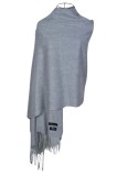 Esarfa tip sal din casmir gri perlat, Marime universala
