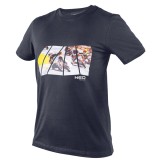 Tricou moto imprimat NEO TOOLS, bumbac 100%, gri-albastru, marimea XL