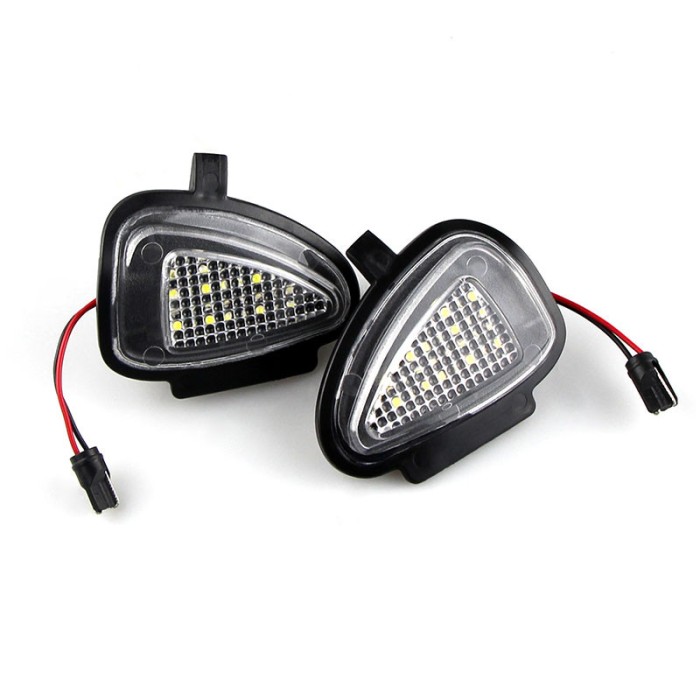 Set 2 Lampi oglinda exterioara Volkswagen VW Passat B7, Golf 6, Golf Cabriolet, Touran PUDDLE LIGHT GizMondo&reg;