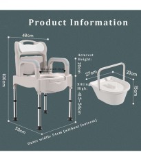 Scaun cu Toaleta pentru Persoane Supraponderale Dr. Happy JLC00601
