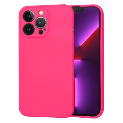 Husa silicon iPhone 13 Pro Techsuit SoftFlex, fucsia foto