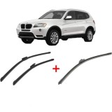Cumpara ieftin Set 3 stergatoare BMW Seria X3 (F25) 2010-2017, pentru parbriz si luneta, Bosch Aerotwin