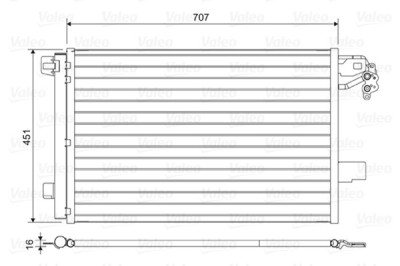 VALEO 814461 Condensator, climatizare foto